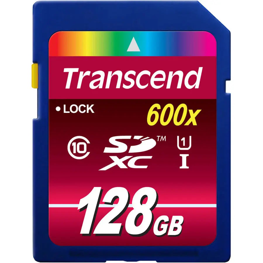Transcend Ultimate 128 GB Class 10 UHS-I SDXC Memory Card for 4K Video and High-Resolution Photos