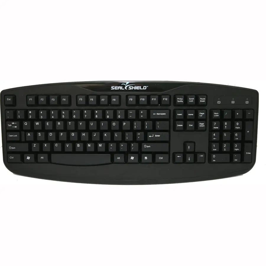 Seal Shield Silver Storm Washable Keyboard - Red, IP-66 Waterproof, Antimicrobial, USB Connectivity
