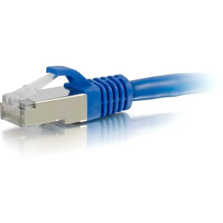 C2G 1ft Cat6a Snagless Shielded (STP) Ethernet Network Patch Cable - Blue by Legrand Group