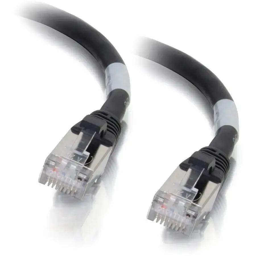 C2G 25ft Cat6a Snagless Shielded (STP) Ethernet Network Patch Cable - Black by Legrand Group