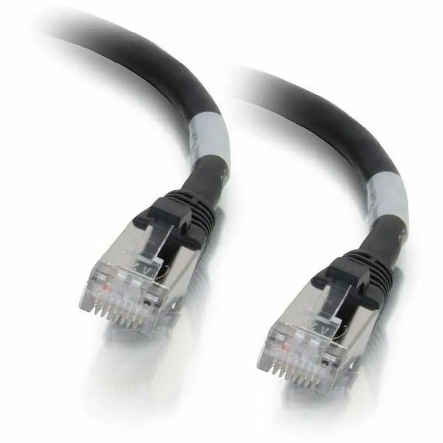 C2G-1ft Cat6 Snagless Shielded (STP) Network Patch Cable - Black