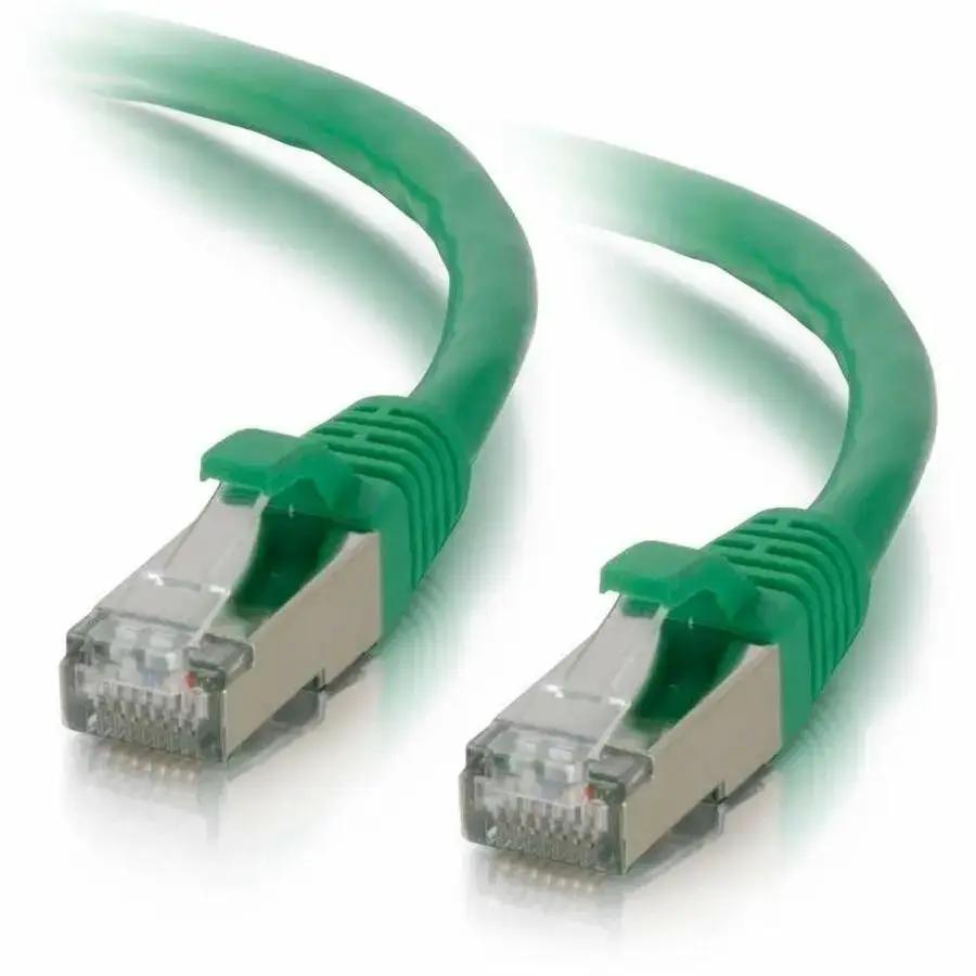 C2G 10ft Cat6 Shielded Ethernet Patch Cable - Green | High-Speed Network Connectivity by Legrand Group