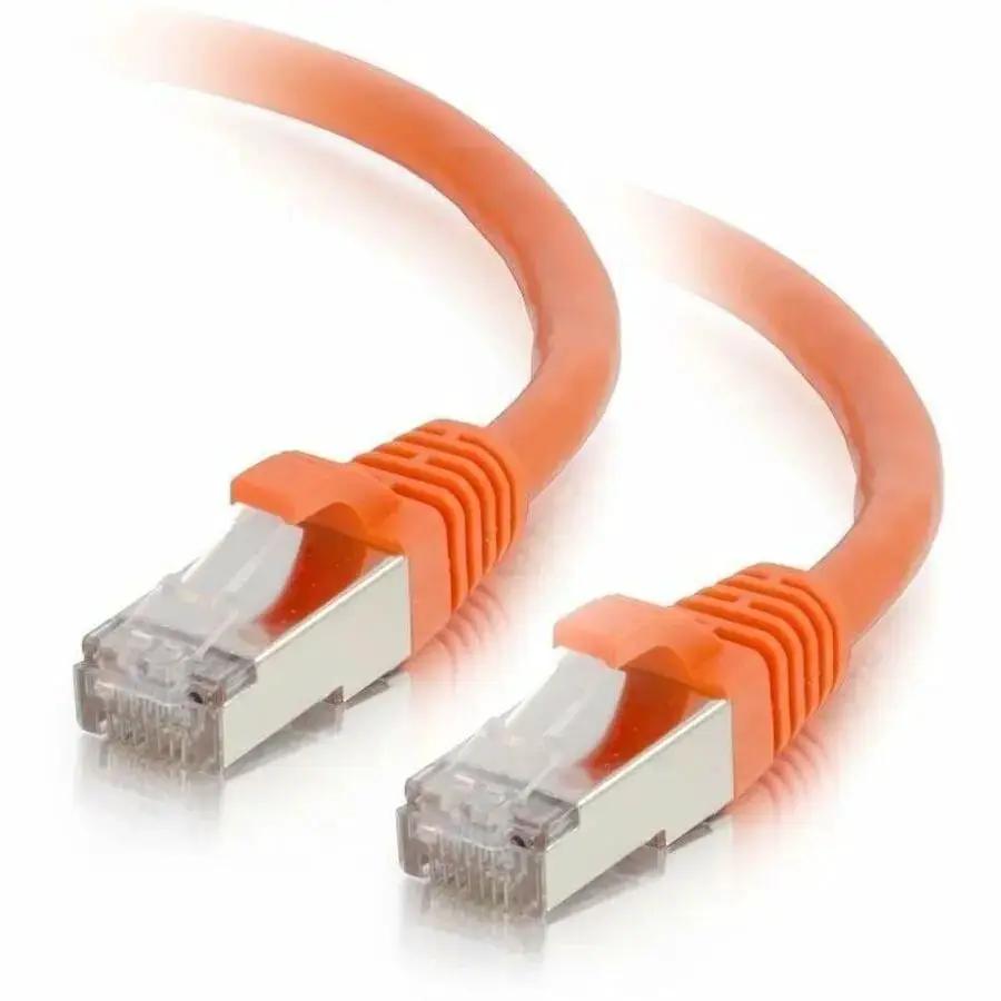 Legrand Group C2G 1ft Cat6 Snagless Shielded (STP) Ethernet Network Patch Cable - Orange by Legrand Group