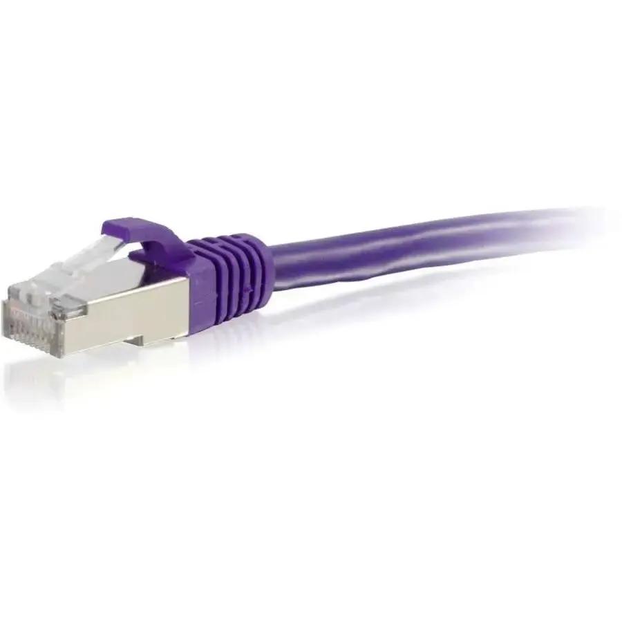 C2G 6ft Cat6 Snagless Shielded (STP) Ethernet Network Patch Cable - Purple by Legrand Group