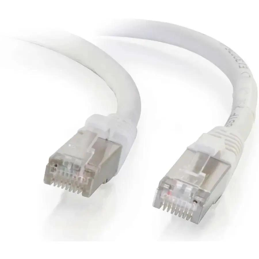 C2G 14ft Cat6 Snagless Shielded (STP) Network Patch Cable - White by Legrand Group