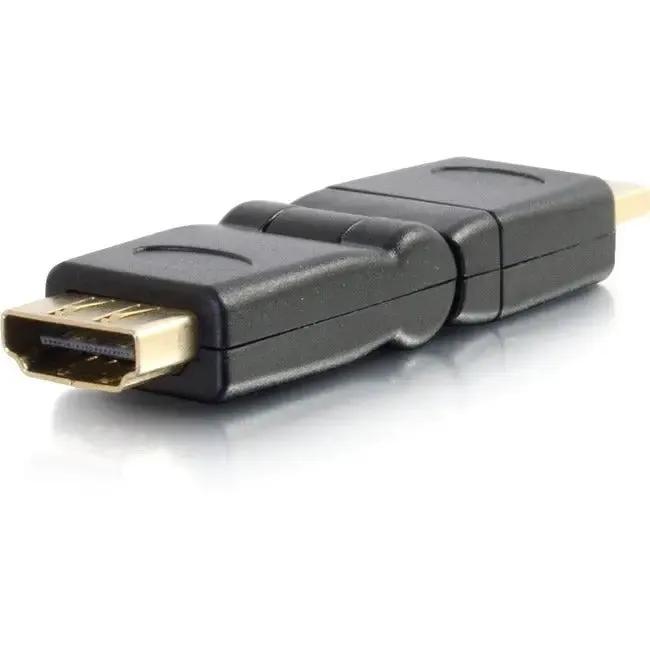 C2G 360° Rotating HDMI Male to Female Adapter – Flexible Wall Mount HDMI Connection Solution by Legrand Group