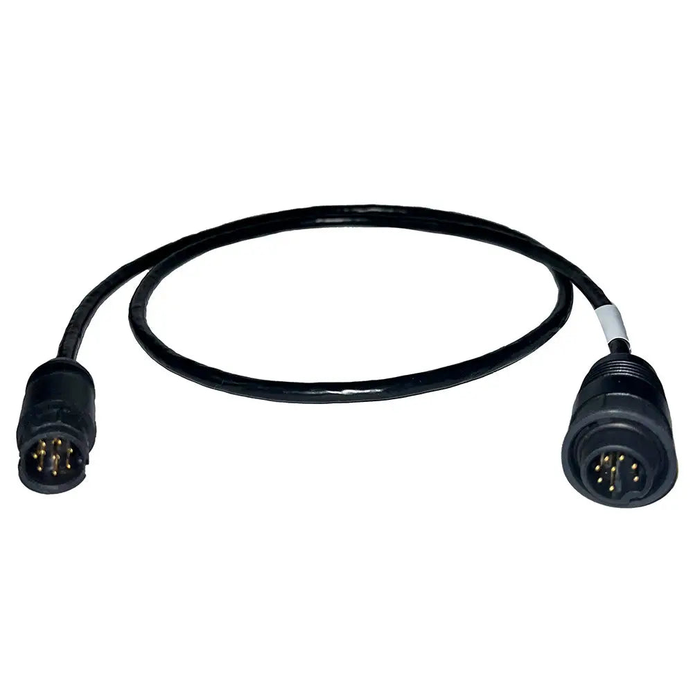 Echonautics 1M Adapter Cable with Male 8-Pin Black Box Connector for Echonautics 300W, 600W & 1kW Transducers