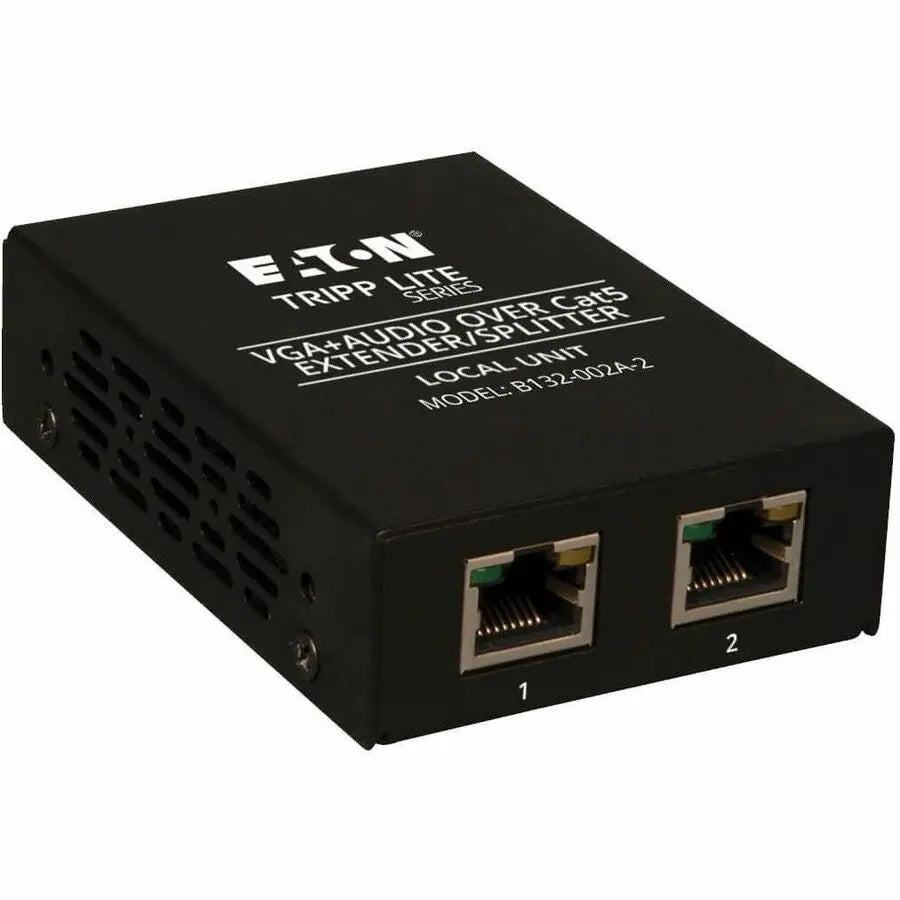 Eaton Tripp Lite Series 2-Port VGA over Cat5/6 Splitter/Extender, Box-Style Transmitter for Video/Audio, Up to 1000 ft. (305 m), TAA