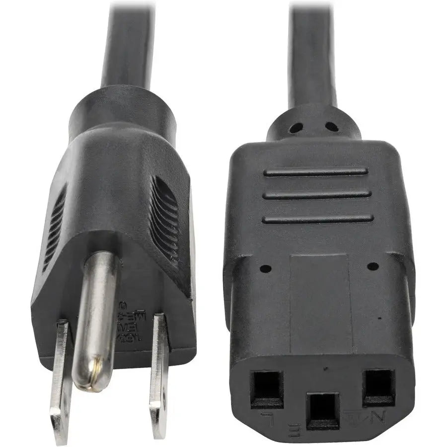 Eaton Tripp Lite Series P006-008-13A 8-ft. 16AWG Power Cord with NEMA 5-15P to IEC-320-C13 Connector