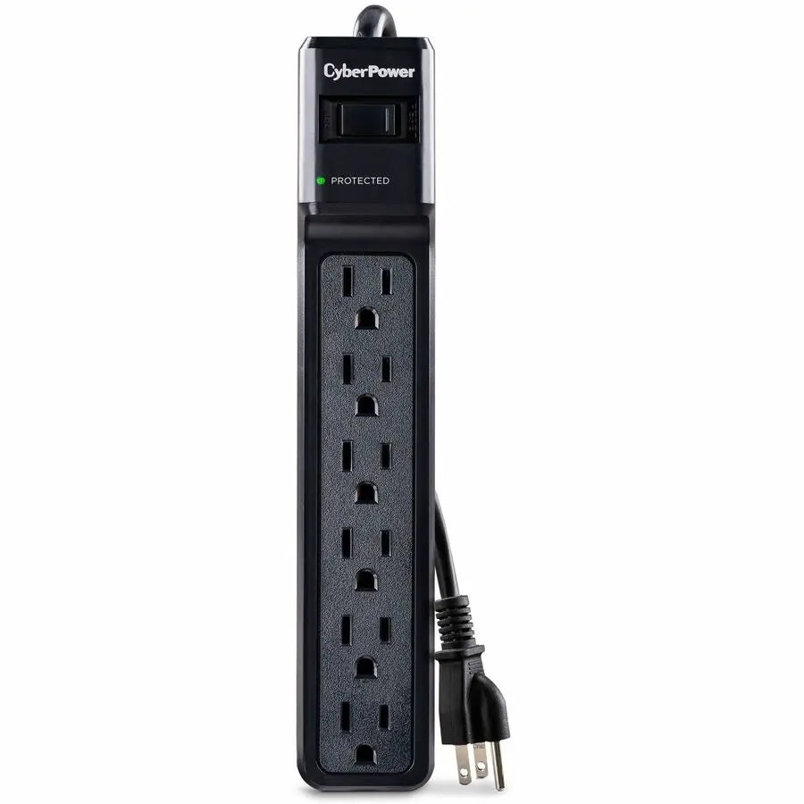 CyberPower CSB606 Essential 6-Outlet Surge Protector with 1800 Joules of Protection