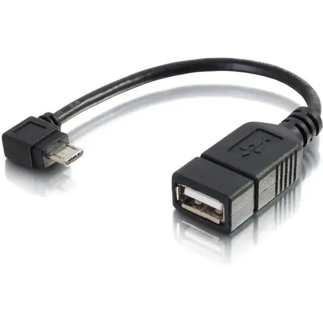 C2G 6-inch USB Micro-B to USB OTG Adapter Cable for Mobile Devices by Legrand Group