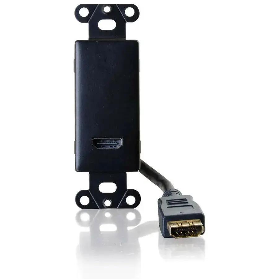 C2G HDMI Pass Through Wall Plate - Black | Reliable In-Wall HDMI Connectivity by Legrand Group Part 41045 by Legrand Group