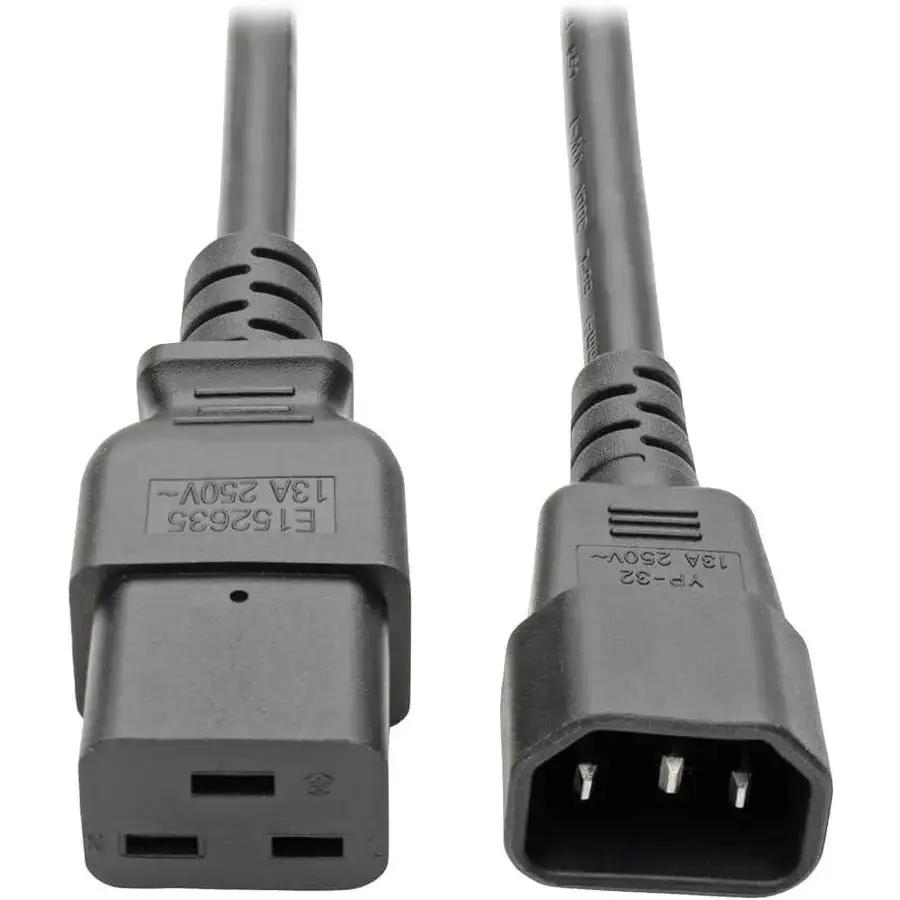 Eaton Tripp Lite Series Power Cord, C19 to C14 - 6 ft., 10A, 100-250V, Black by Eaton Corporation