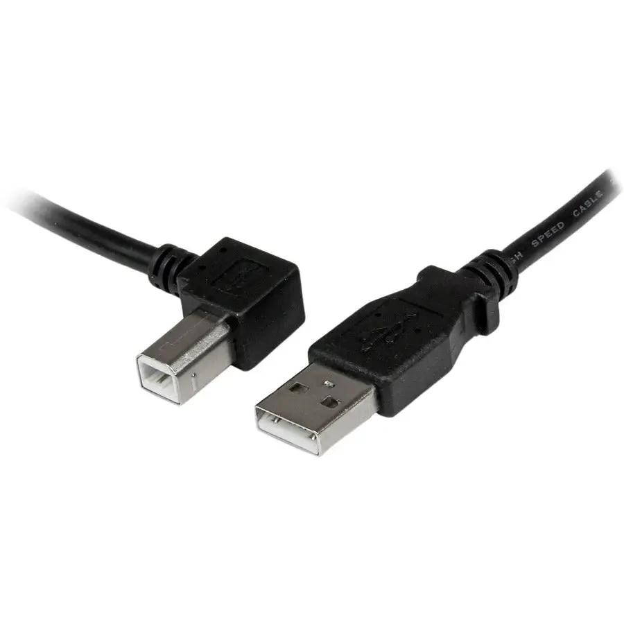 StarTech.com 2m USB 2.0 A to Left Angle B Cable – High-Speed Data Transfer and Narrow Space Installation by StarTech.com