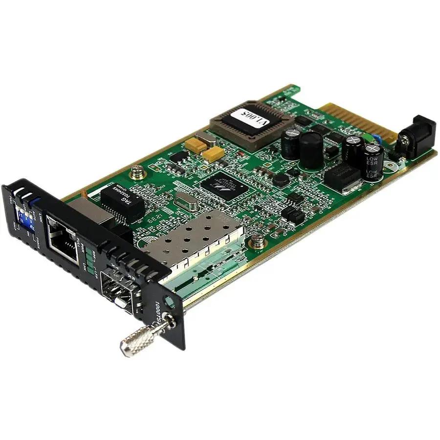 StarTech.com ET91000SFP2C Gigabit Ethernet Fiber Media Converter Card Module with Open SFP Slot by StarTech.com