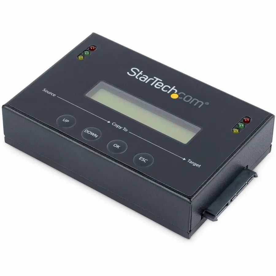 StarTech.com 1:1 Standalone Hard Drive Duplicator & Eraser, SATA HDD / SSD Disk Cloner / Copier / Wiper / Sanitizer, TAA Compliant