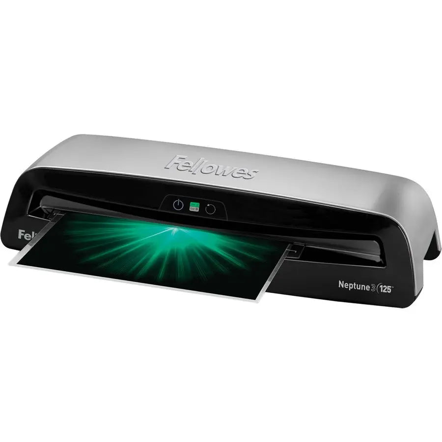 Fellowes Neptune3 125 Laminator & Pouch Starter Kit – Hot & Cold Laminating with AutoSense Technology