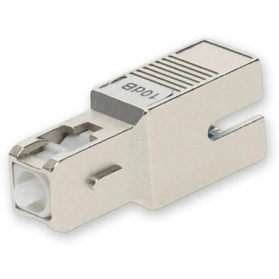 AddOn 2-Pack 10dB Fixed SC Male to Female OS1 SMF Simplex Fiber Optic Attenuator by AddOn