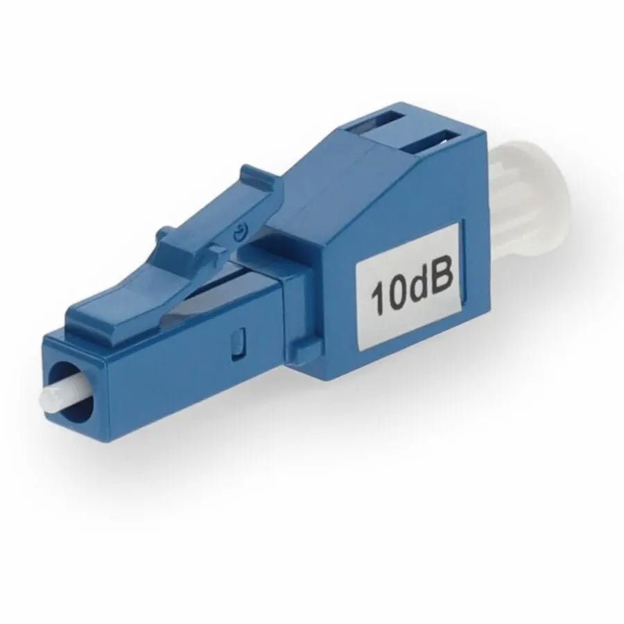 AddOn 2-Pack 10dB Fixed LC Male to LC Female OS1 Simplex Fiber Optic Attenuators