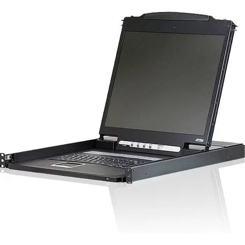 ATEN CL1000N LCD Rack Console with 19-Inch LED Backlit Monitor and Integrated KVM