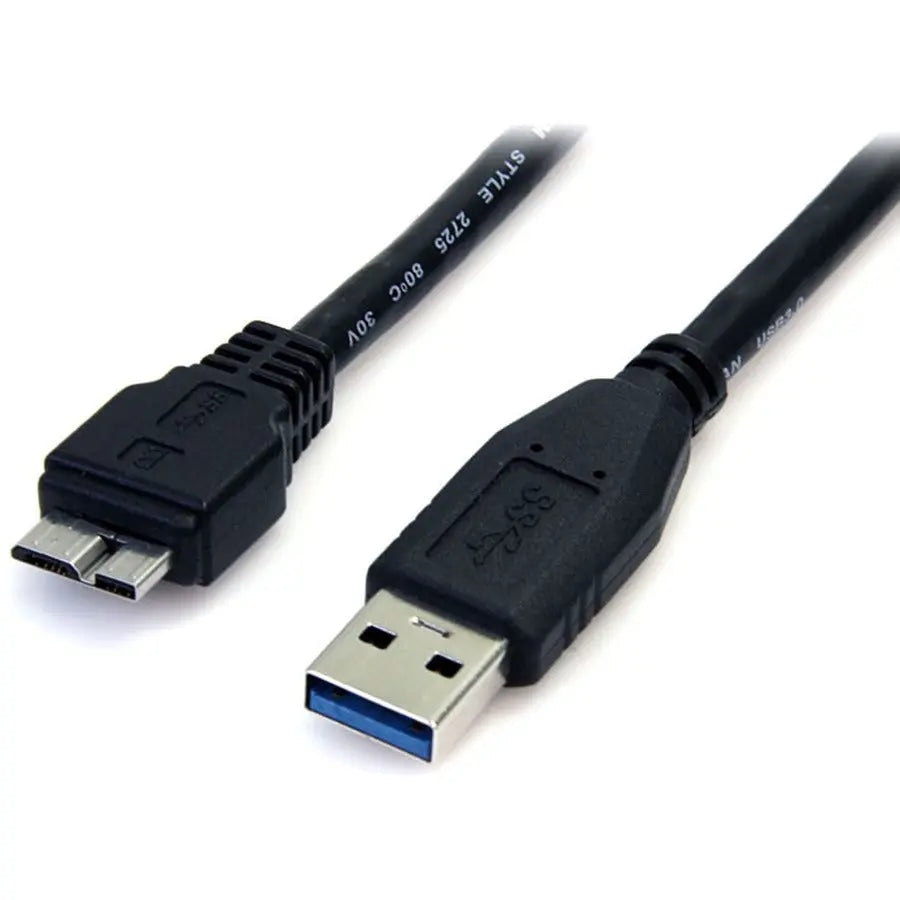 StarTech.com 0.5m Black SuperSpeed USB 3.0 Cable A to Micro B - M/M