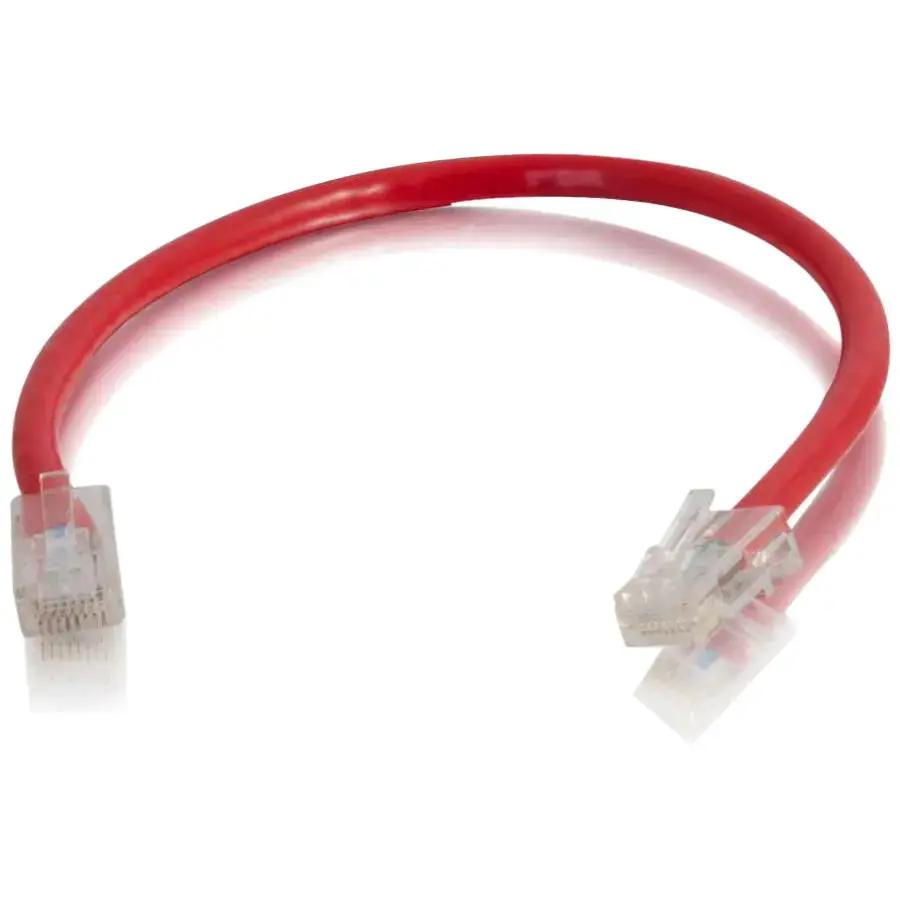 C2G 6-inch Cat6 Non-Booted Unshielded Ethernet Cable - Red by Legrand Group