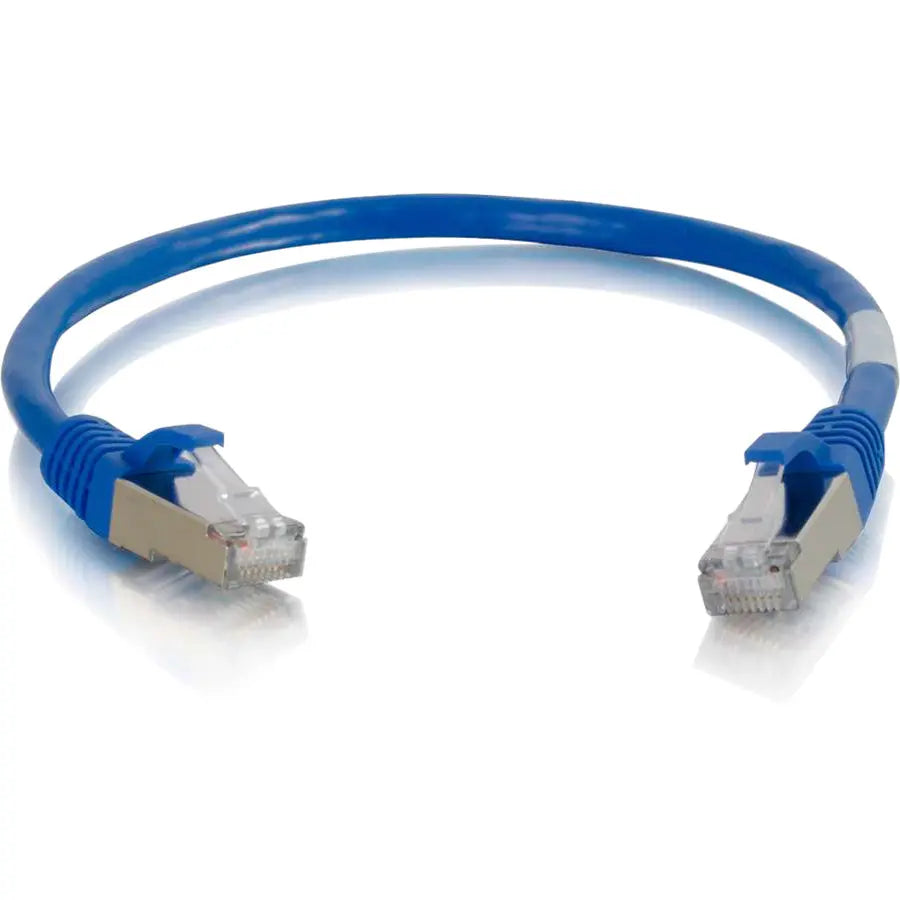 C2G 6 Inch Cat6a Snagless Shielded Ethernet Patch Cable - Blue by Legrand Group by Legrand Group