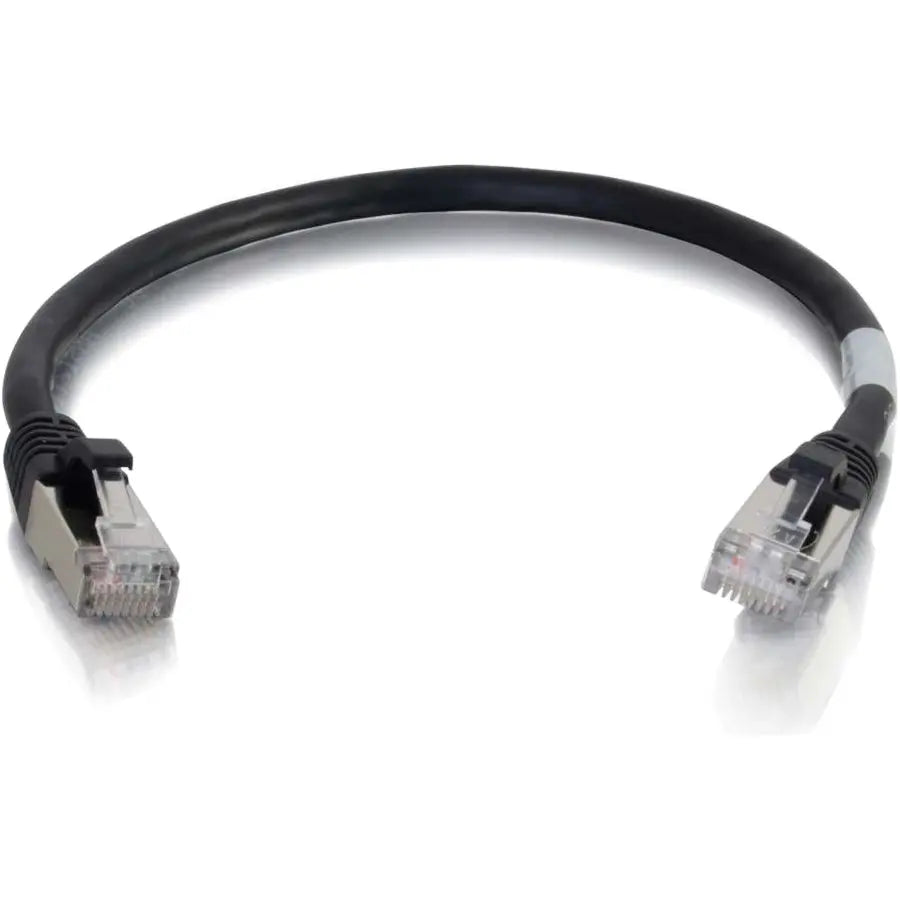 C2G 6-inch Cat6a Snagless Shielded (STP) Network Patch Cable - Black