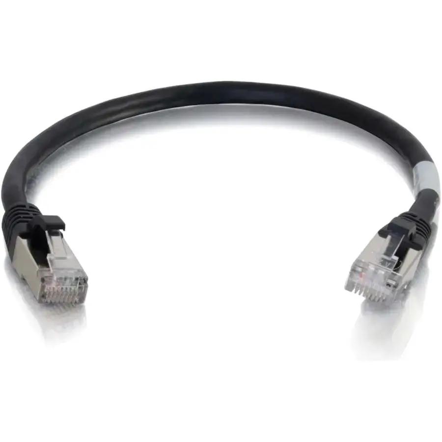 C2G 6-inch Cat6a Snagless Shielded (STP) Network Patch Cable - Black by Legrand Group