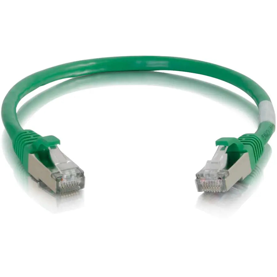 C2G 6-inch Cat6 Snagless Shielded Network Patch Cable - Green