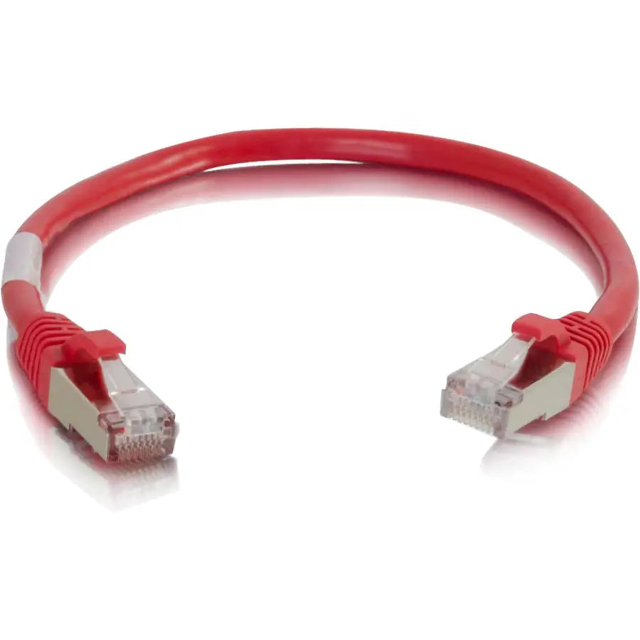 LEGRAND C2G 6in Cat6 Snagless Shielded Network Patch Cable - Red
