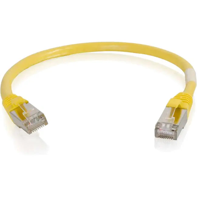 C2G 6-inch Cat6 Snagless Shielded Ethernet Patch Cable - Yellow