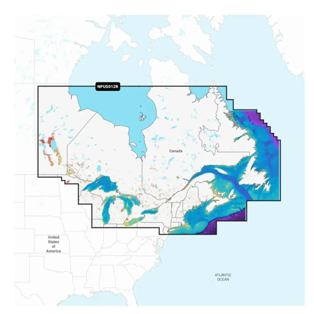 Navionics Platinum+ NPUS012R Marine Chart Card for Canada East & Great Lakes