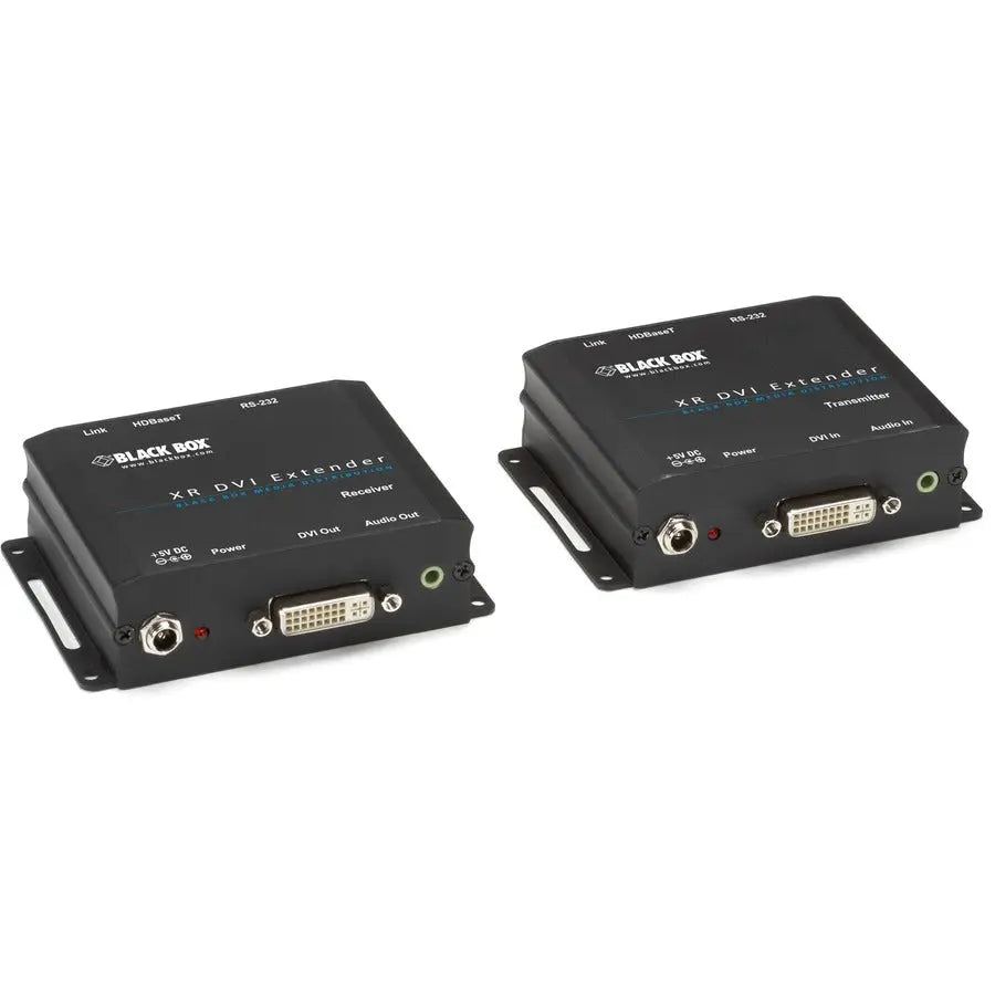 Black Box XR DVI-D Extender with Audio, RS-232, and HDCP - 100 Meters