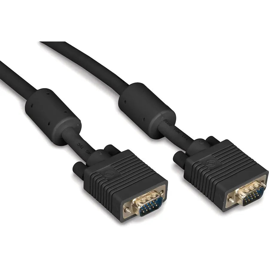 Black Box 3 ft VGA Video Cable with Ferrite Core - Male to Male, Double Shielded, Tinned Copper, DDC Compliant