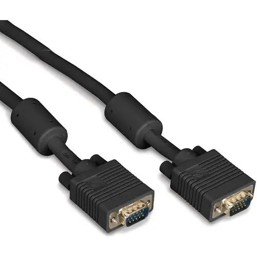 Black Box VGA Video Cable with Ferrite Core, 10 ft – Male to Male, Double Shielded for Professional PC Presentations
