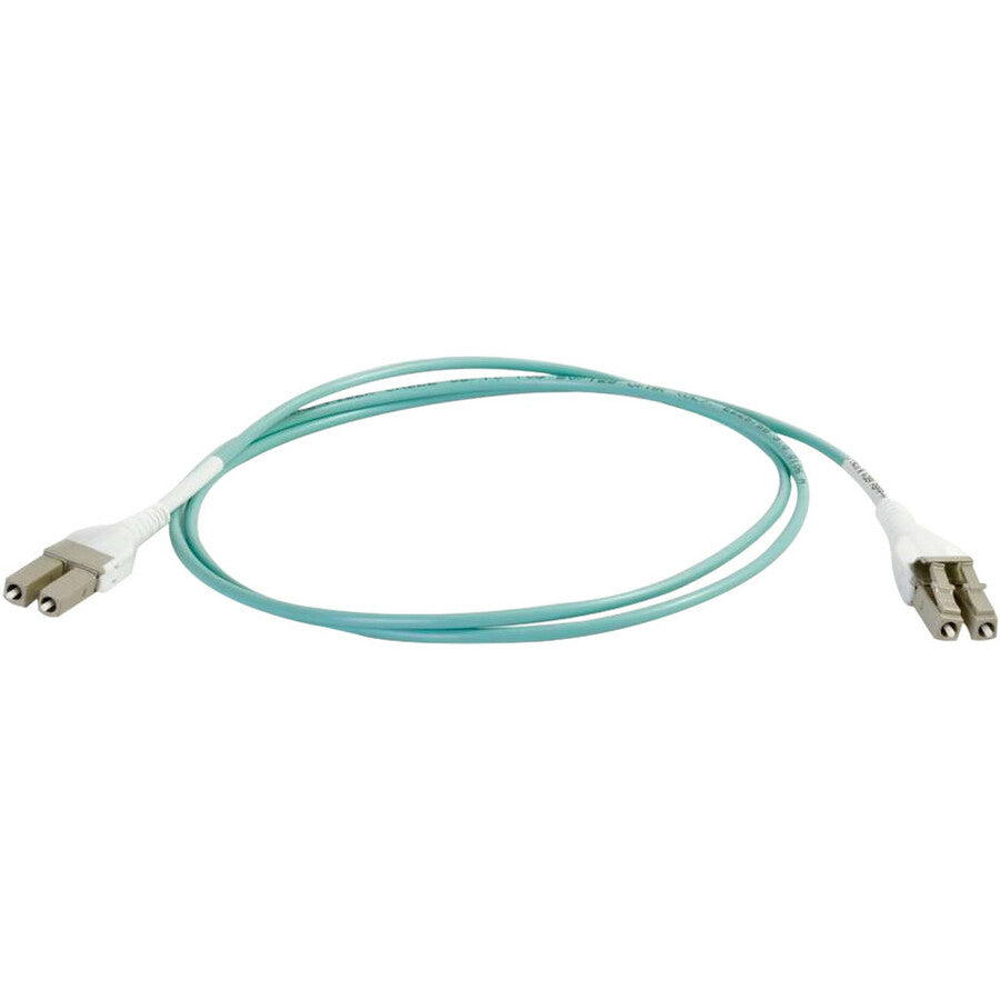 Legrand Group C2G 3m LC Uniboot 10Gb 50/125 OM3 Duplex Multimode Fiber Optic Cable - Aqua