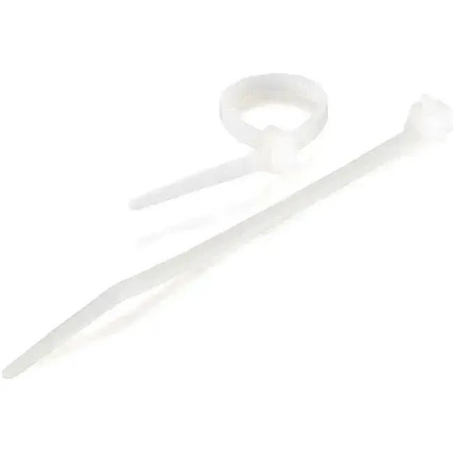 C2G 11.5-inch White Cable Ties - 100-Pack for Cable Management and Bundling by Legrand Group