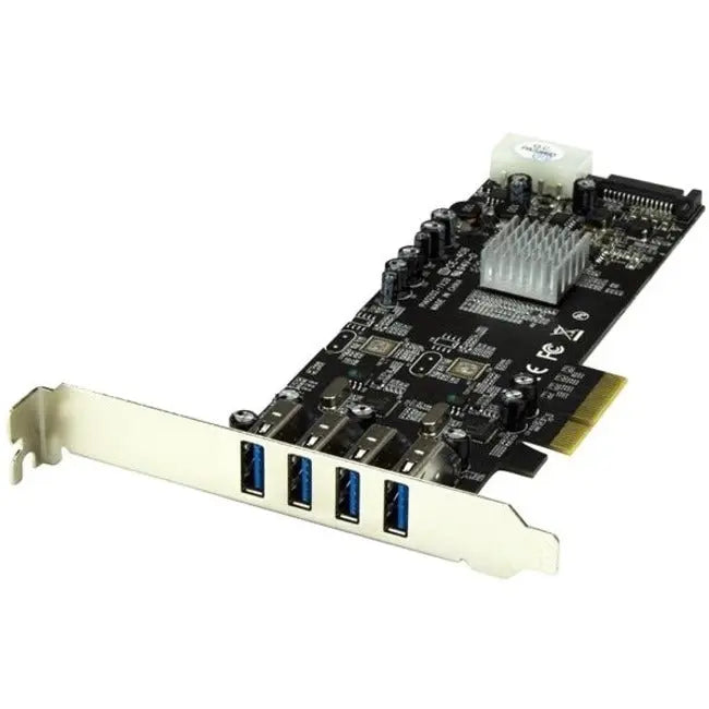 StarTech.com PEXUSB3S42V 4-Port PCIe USB 3.2 Gen 1 Card with Dual 5 Gbps Channels and UASP Support