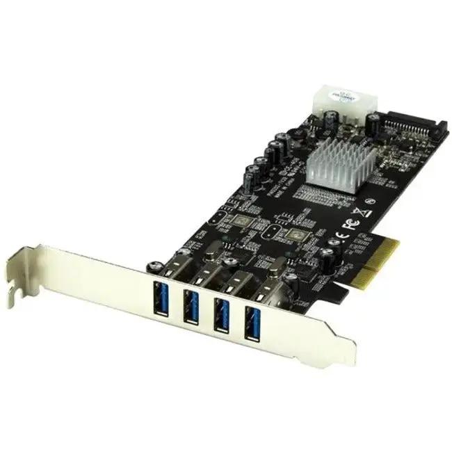 StarTech.com PEXUSB3S42V 4-Port PCIe USB 3.2 Gen 1 Card with Dual 5 Gbps Channels and UASP Support by StarTech.com