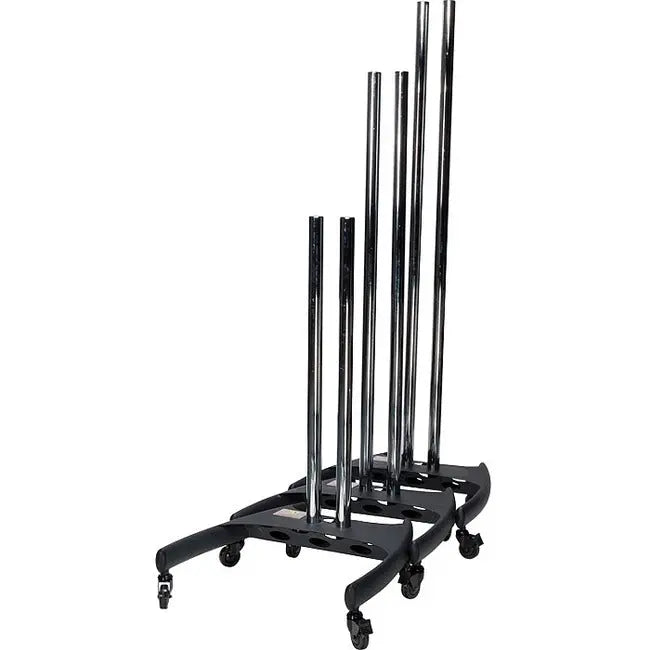 Premier Mounts BW-BASE Dual Pole Cart Base with Nesting Capability and Mount Adapter