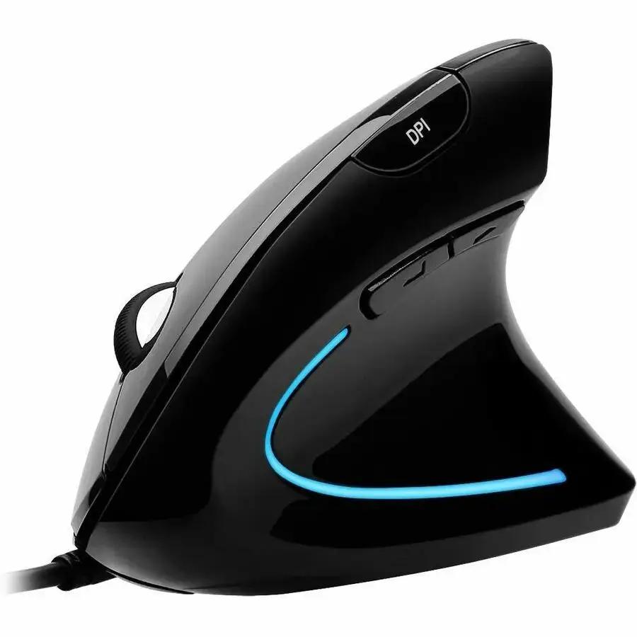 Adesso IMOUSE E1 Vertical Ergonomic Mouse with Blue LED Lighting by Adesso, Inc
