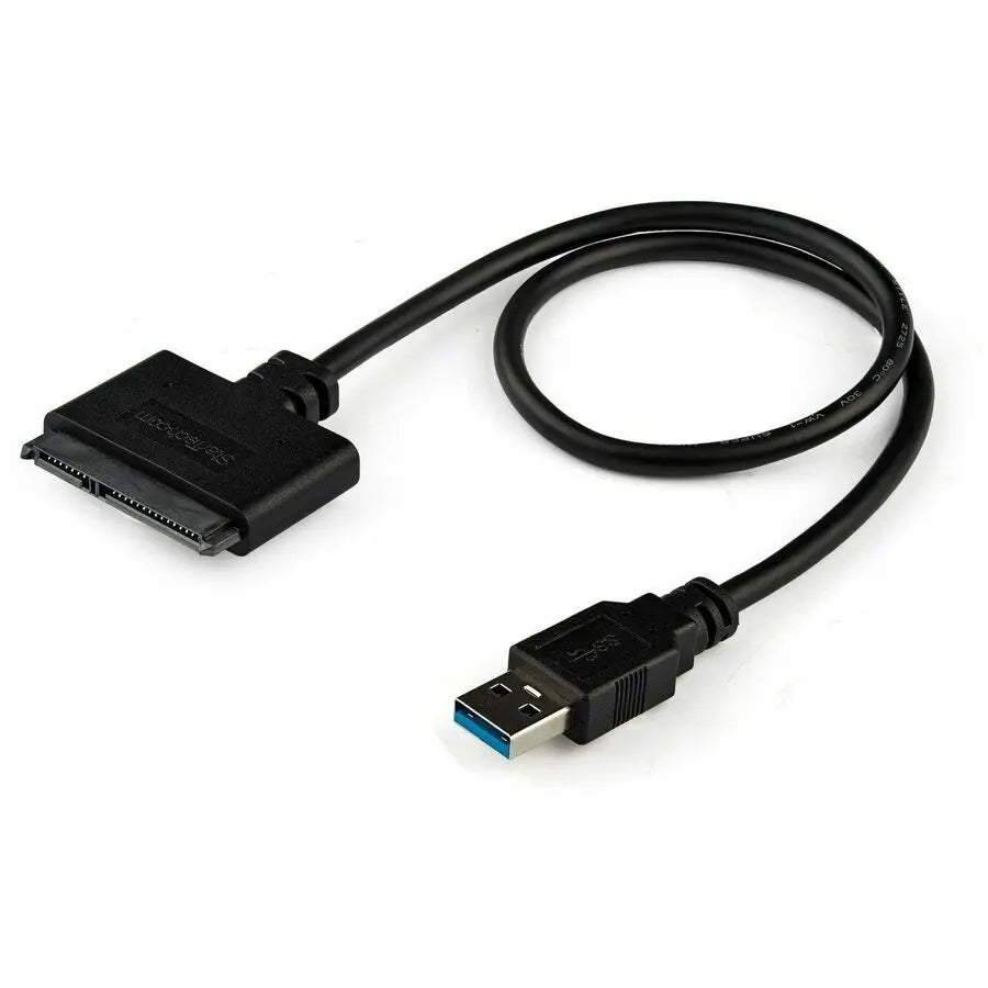 StarTech.com SATA to USB Cable, USB 3.0 to 2.5-inch SATA Drive Adapter - External Data Transfer Cable for SSD and HDD