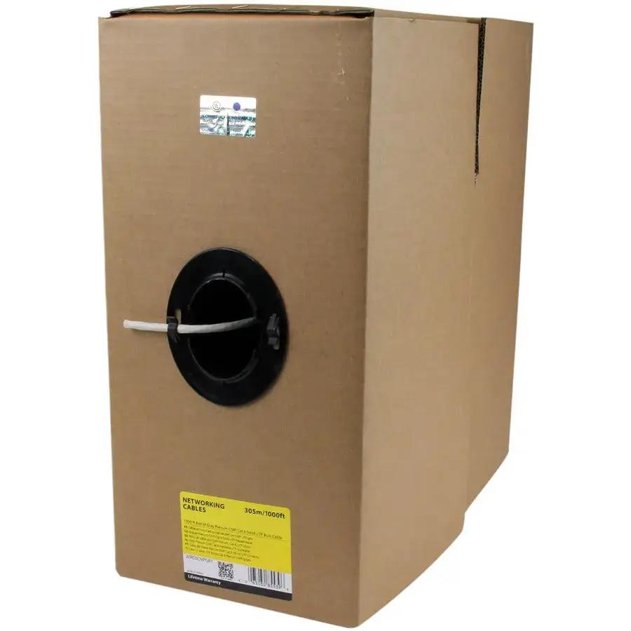 StarTech.com 1000 ft Gray Cat6 Plenum Ethernet Cable - Bulk UTP Copper Network Cable for Gigabit & 10Gbps Applications by StarTech.com