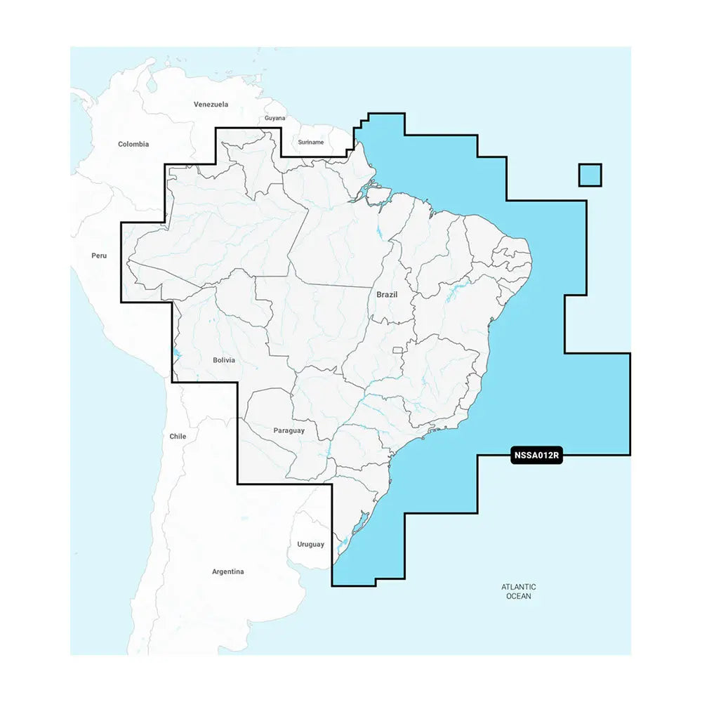 Garmin Navionics+ NSSA012R Brazil Marine Mapping for Chartplotters
