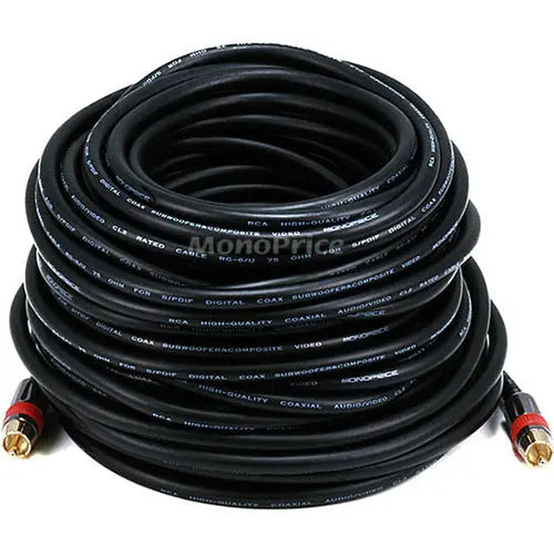 Monoprice Coaxial Audio/Video Cable Part No. 5871 for Reliable Home Theater Connections