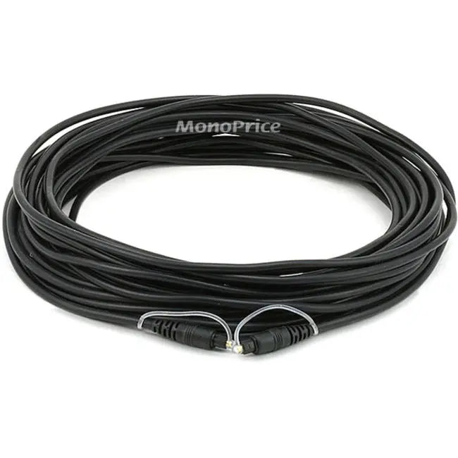 Monoprice 40ft Optical Toslink 5.0mm OD Audio Cable for High-Quality Digital Audio Transmission