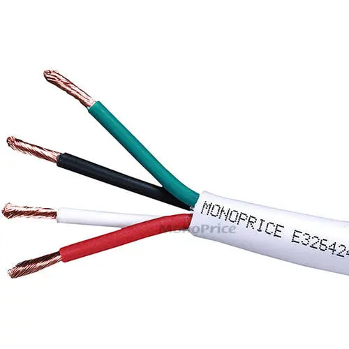 Monoprice 100ft 12AWG CL2 Rated 4-Conductor Speaker Cable for In-Wall Installation
