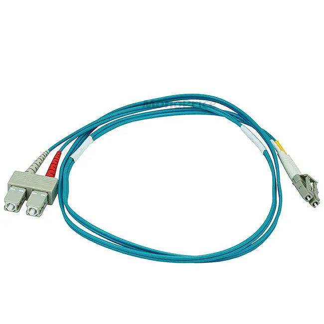 Monoprice 10Gb Fiber Optic Cable, LC/SC, Multi Mode Duplex – 1 Meter, Aqua
