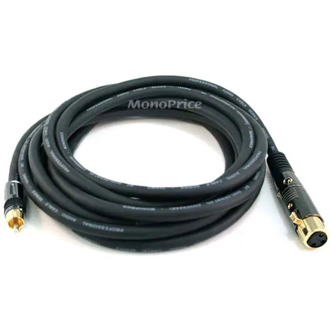 Monoprice Premier Series 15ft XLR Female to RCA Male Audio Cable with Gold Plated Connectors